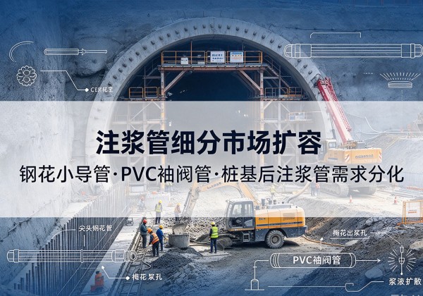 崇州注浆管细分市场扩容，隧道钢花小导管、PVC 袖阀管、桩基后注浆管需求分化